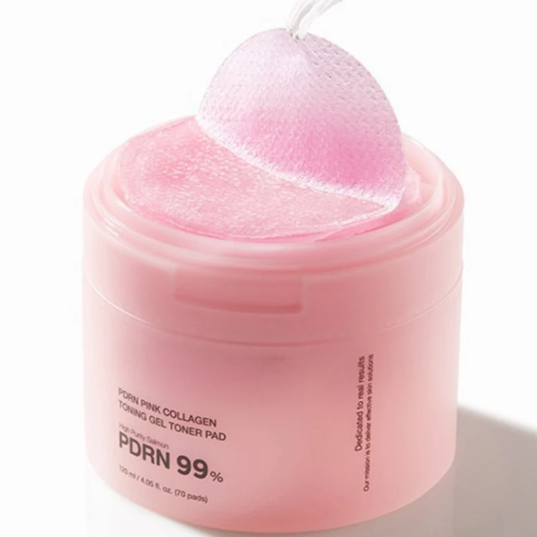 Sheet Mask Collagen - 70枚入り 韓国製 フェイスケア 高純度サーモン保湿コットンシート PDRN ピンクコラーゲン
