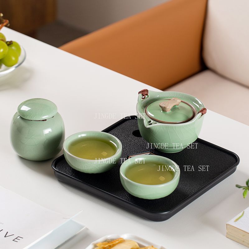 セラドン クラックルグレーズ トラベルティーセット 1ティー - Celadon Ceramic Cup のレビューと価格