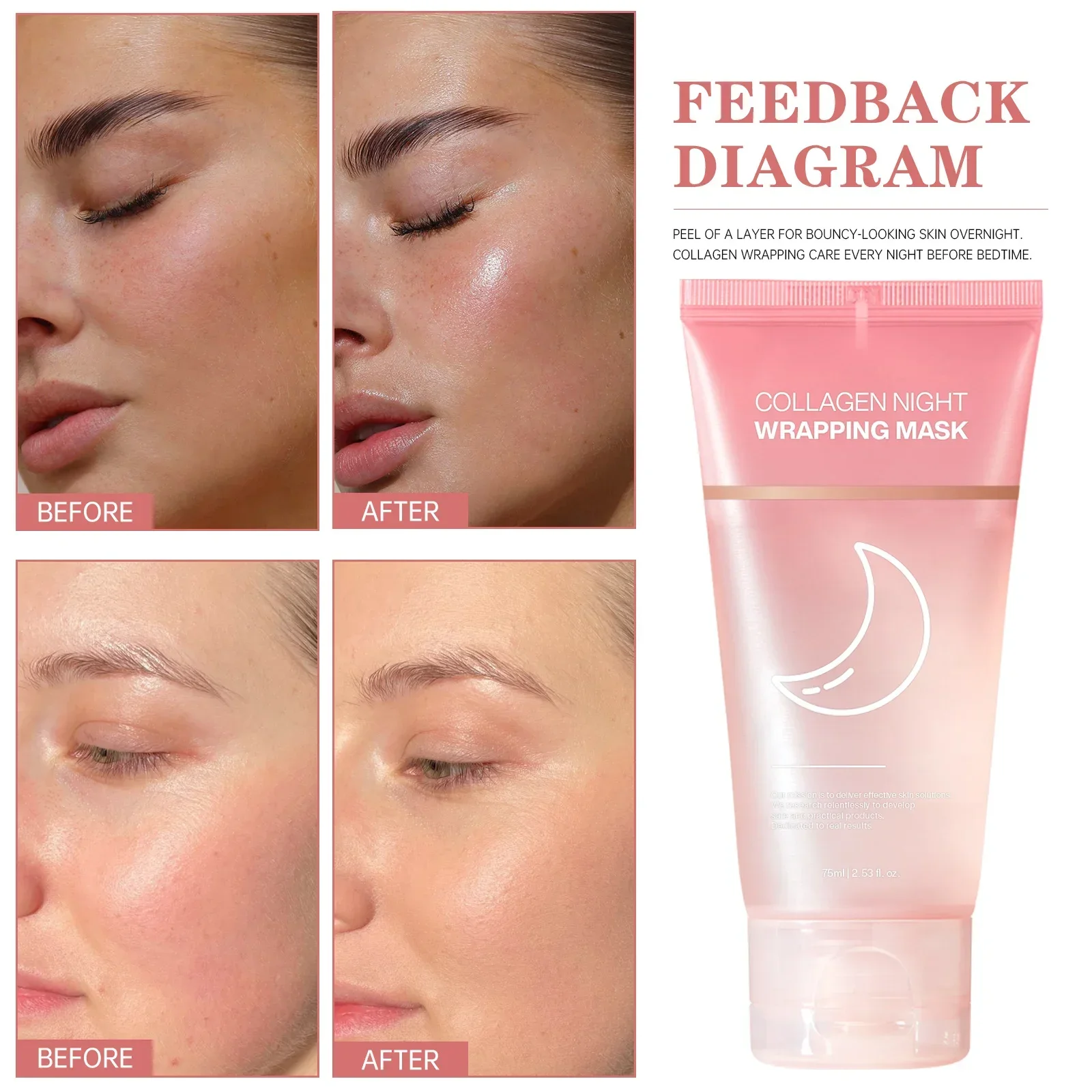 コラーゲンナイトラッピングマスク 75ml - ヒアルロン酸 - Sleeping Pack Overnight のレビューと価格