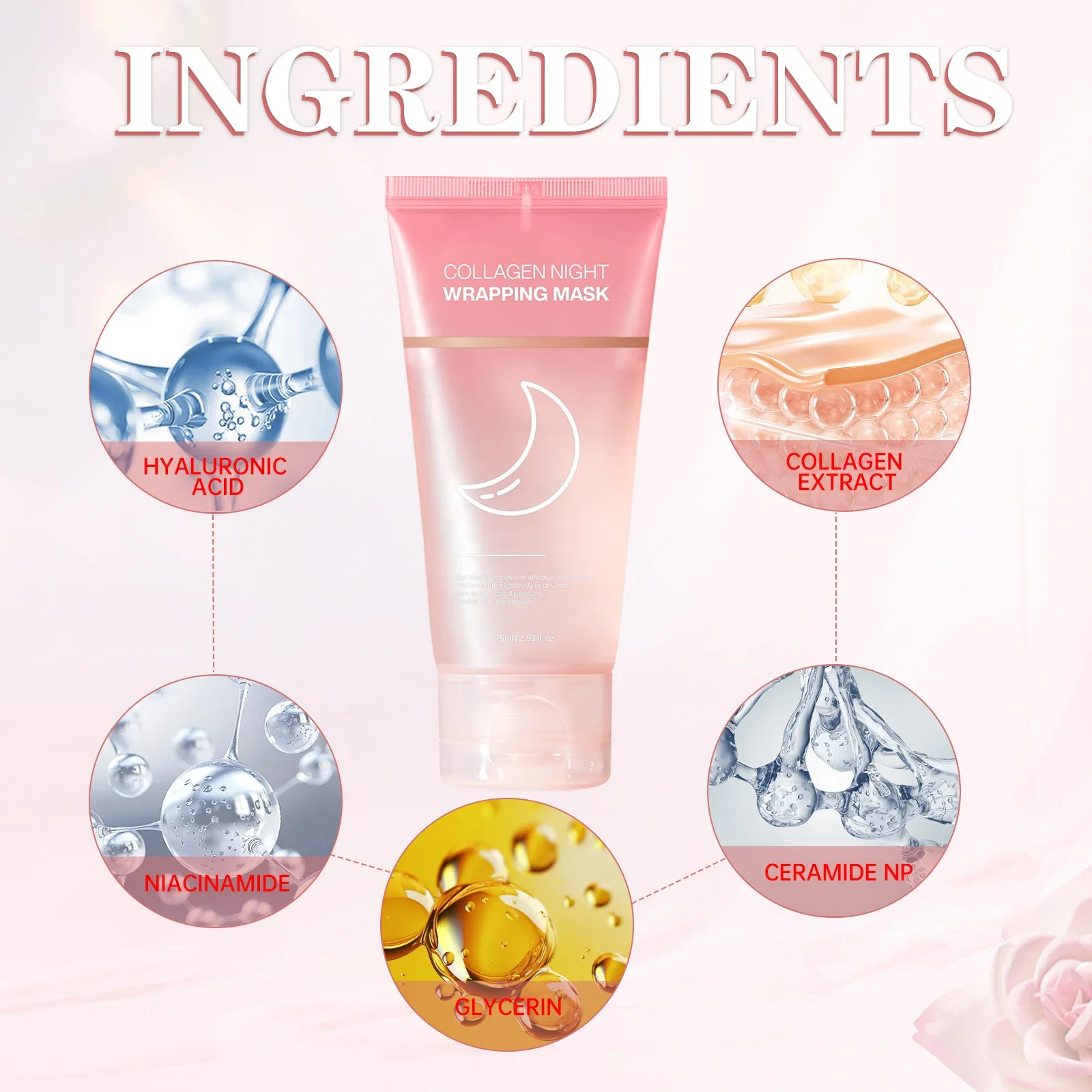 コラーゲンナイトラッピングマスク 75ml - ヒアルロン酸 - Sleeping Pack Overnight のレビューと価格