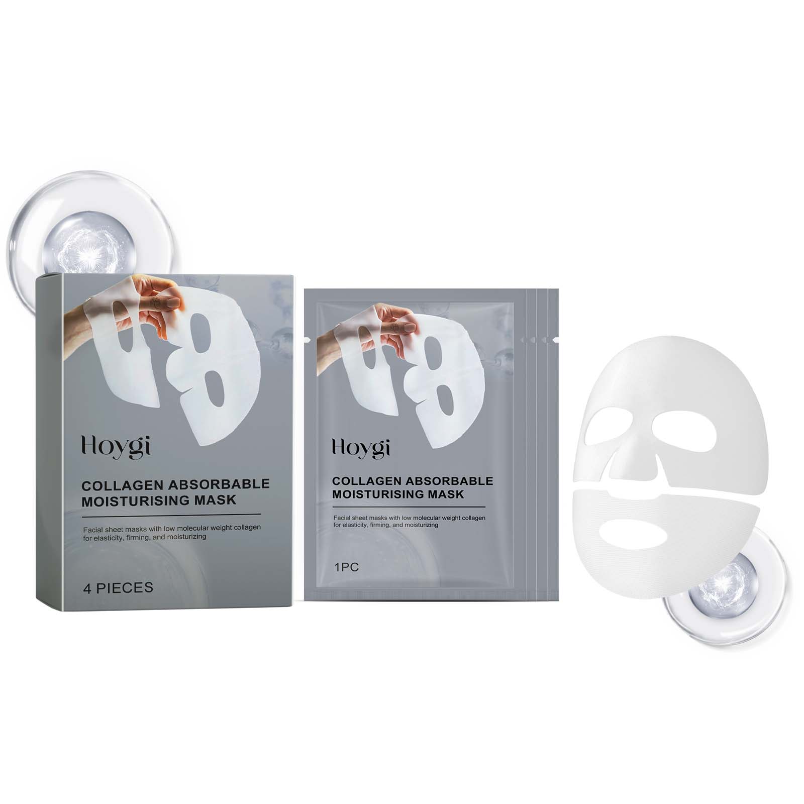 コラーゲンパッチフェイシャルマスク 保湿と潤いを与える オイ - Sheet Mask Collagen のレビューと価格