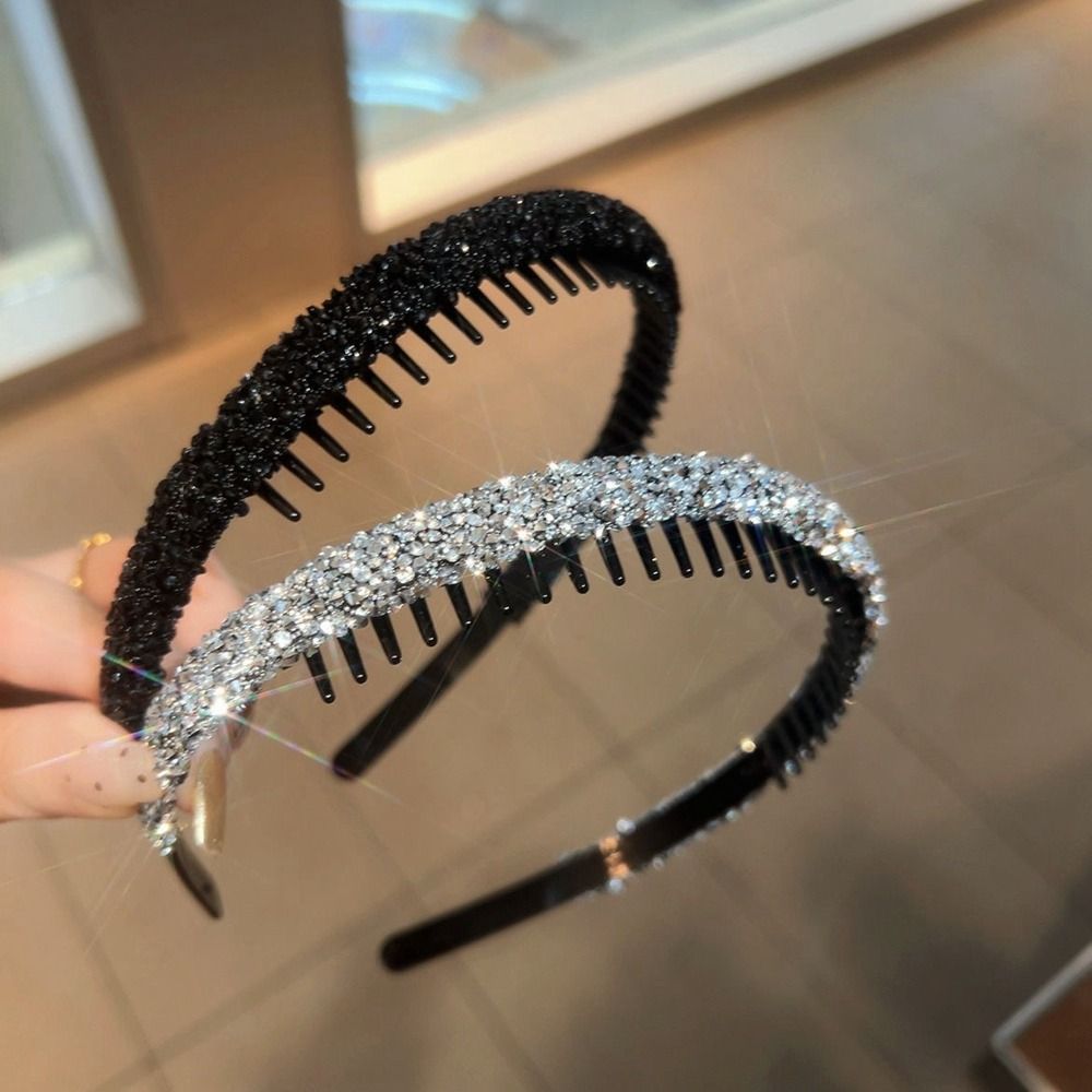 プラスチック製ラインストーンレトロヘッドバンド,フェイスウォ - Korean Lifestyle のレビューと価格