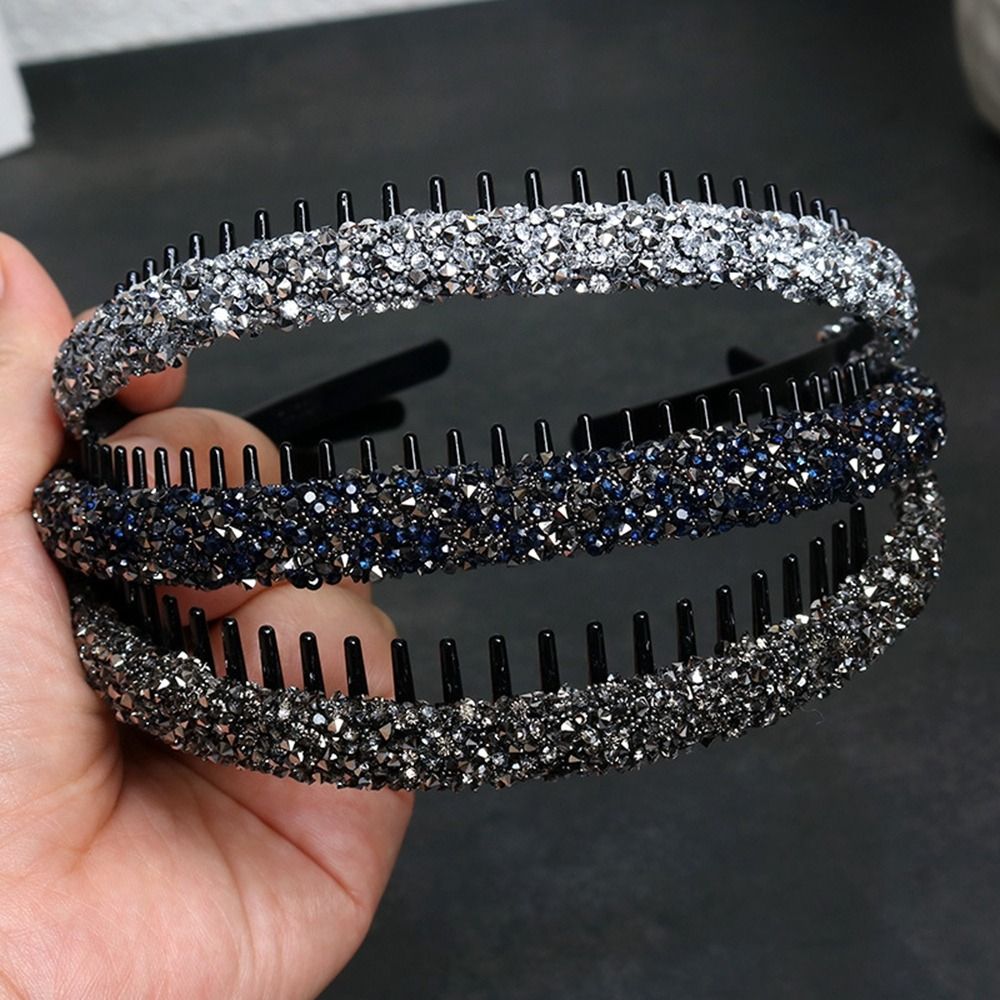 プラスチック製ラインストーンレトロヘッドバンド,フェイスウォ - Korean Lifestyle のレビューと価格