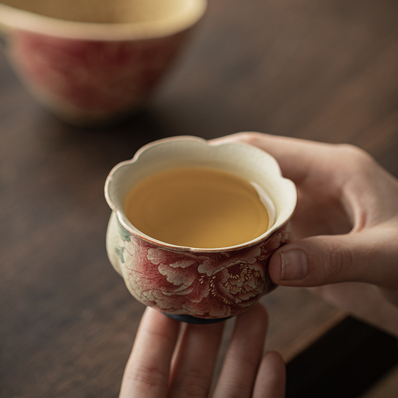 セラミックティーカップホームティーカップフラワーマウスカップ - Celadon Ceramic Cup のレビューと価格