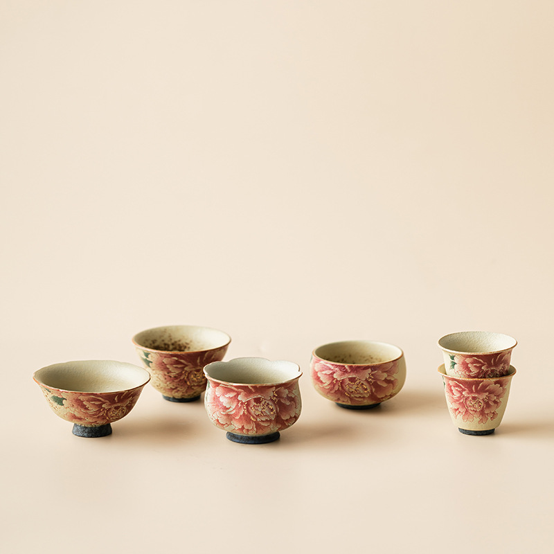 セラミックティーカップホームティーカップフラワーマウスカップ - Celadon Ceramic Cup のレビューと価格