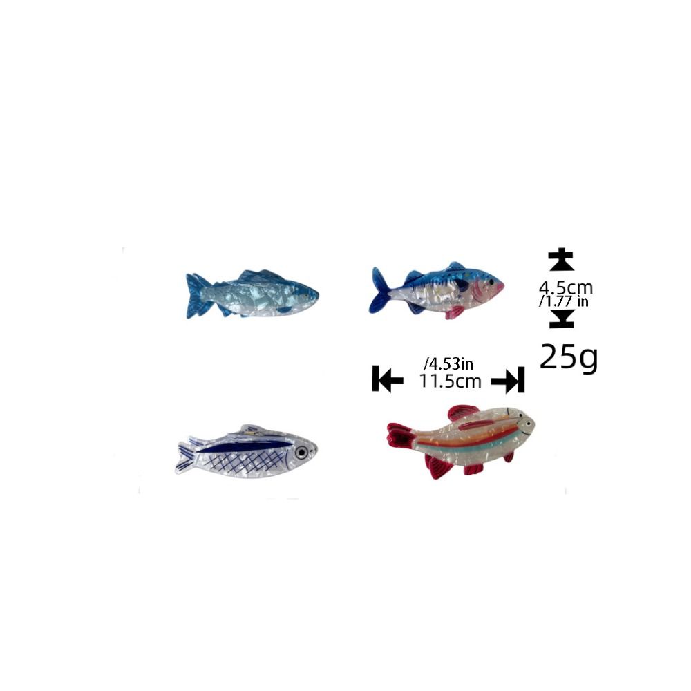 かわいいヘアピン 海の動物 ヘアクリップ PVC製 金魚 海 - Lifestyle In Korean のレビューと価格